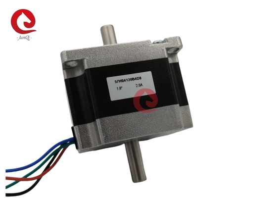Junqi Nema23 Động cơ bước hai trục 57HS4120B4 / B4D8 Động lực xoắn 0.55N.m/0.7N.m
