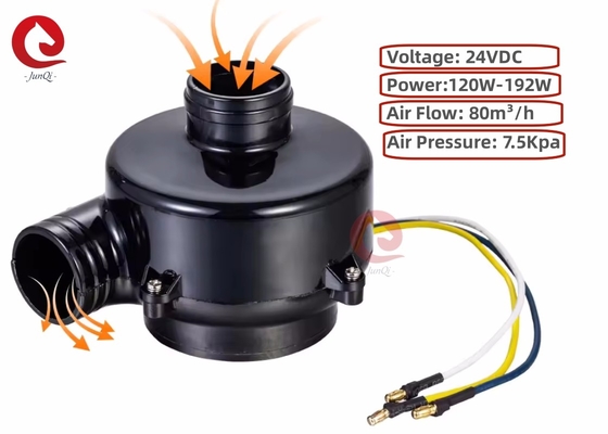 24V 23000rpm Hiệu quả cao 80m3/h Dòng chảy không khí ngược quạt ly tâm cho nhà máy sản xuất