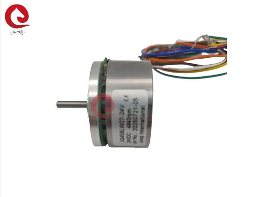 JUNQI  JQ45BLW27 24V 4840 vòng/phút 130mN.m Mô-men xoắn Động cơ BLDC Rôto Phẳng