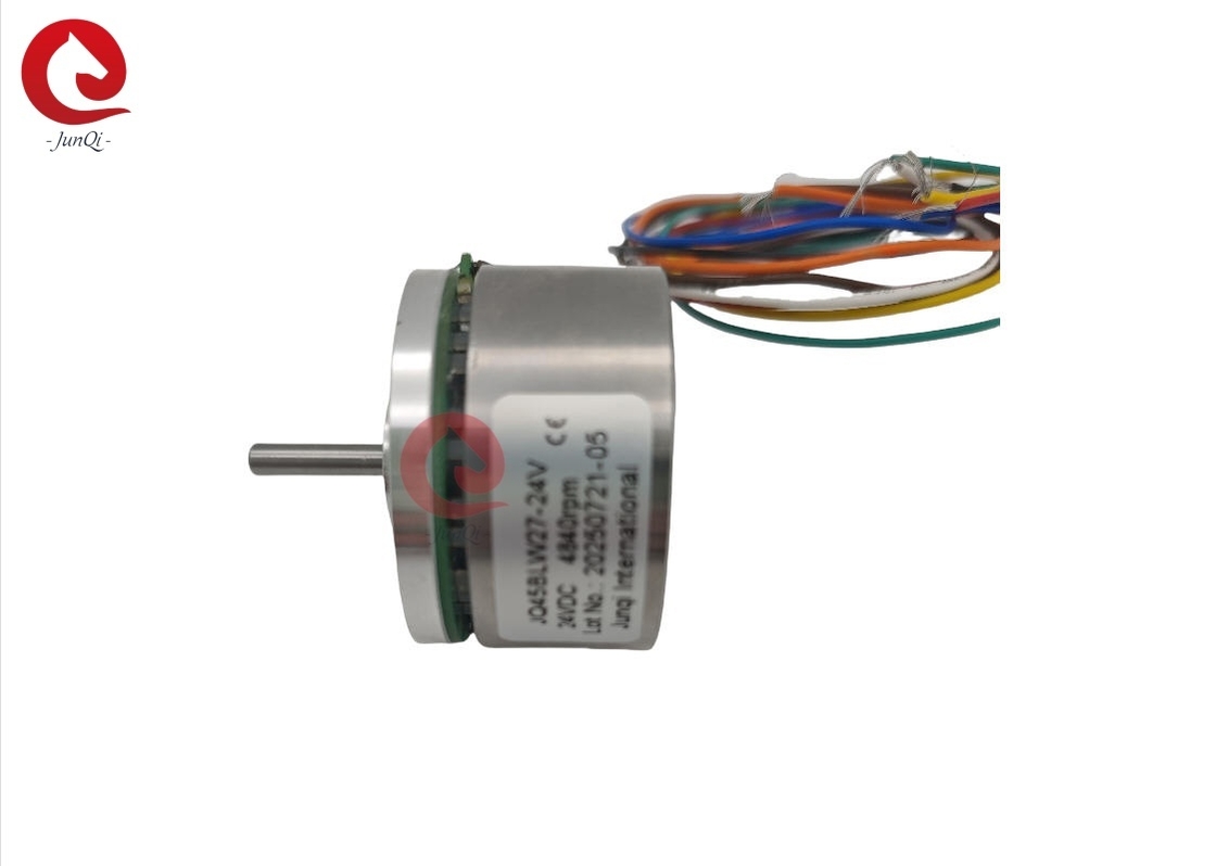 JUNQI  JQ45BLW27 24V 4840 vòng/phút 130mN.m Mô-men xoắn Động cơ BLDC Rôto Phẳng