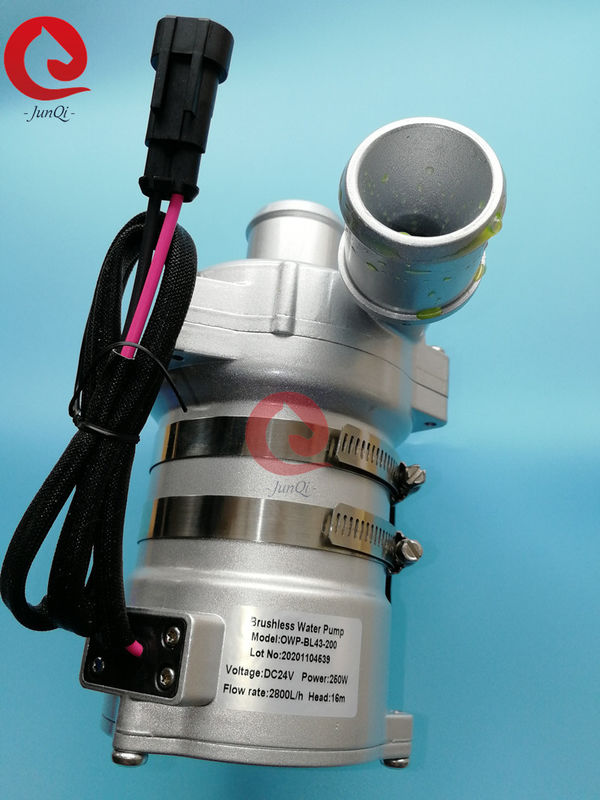 Máy bơm nước ô tô không chổi than 24VDC Junqi OWP-BL43-200 để làm mát động cơ